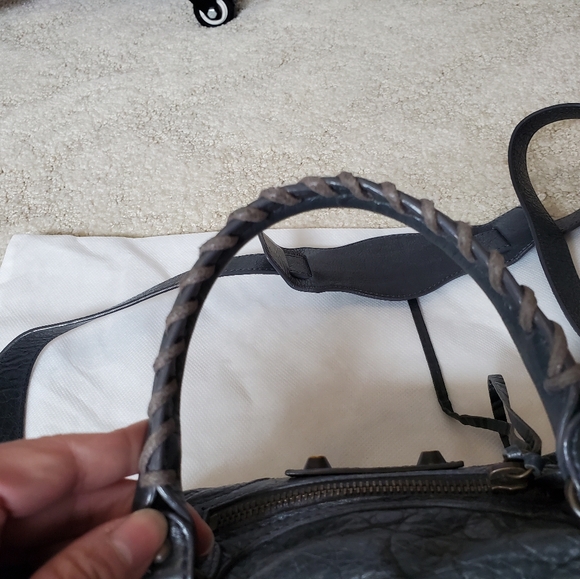 Balenciaga Mini Twiggy Crossbody bag Anthracite color - Picture 8 of 15